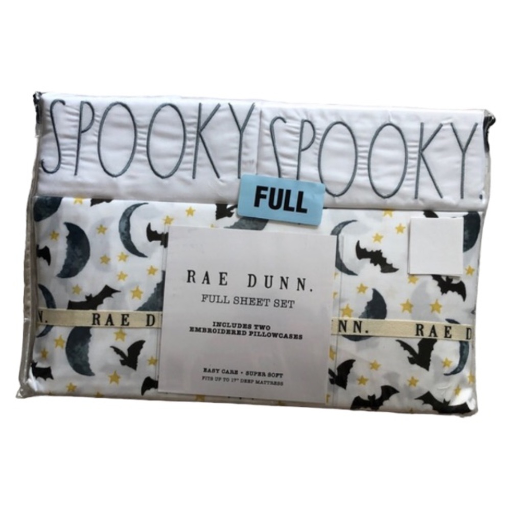 Rae Dunn SPOOKY Halloween Full Sheet Set